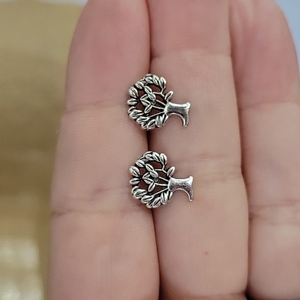 Tree of Life Stud Earrings - Picture 6 of 6